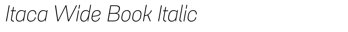 Itaca Wide Book Italic image